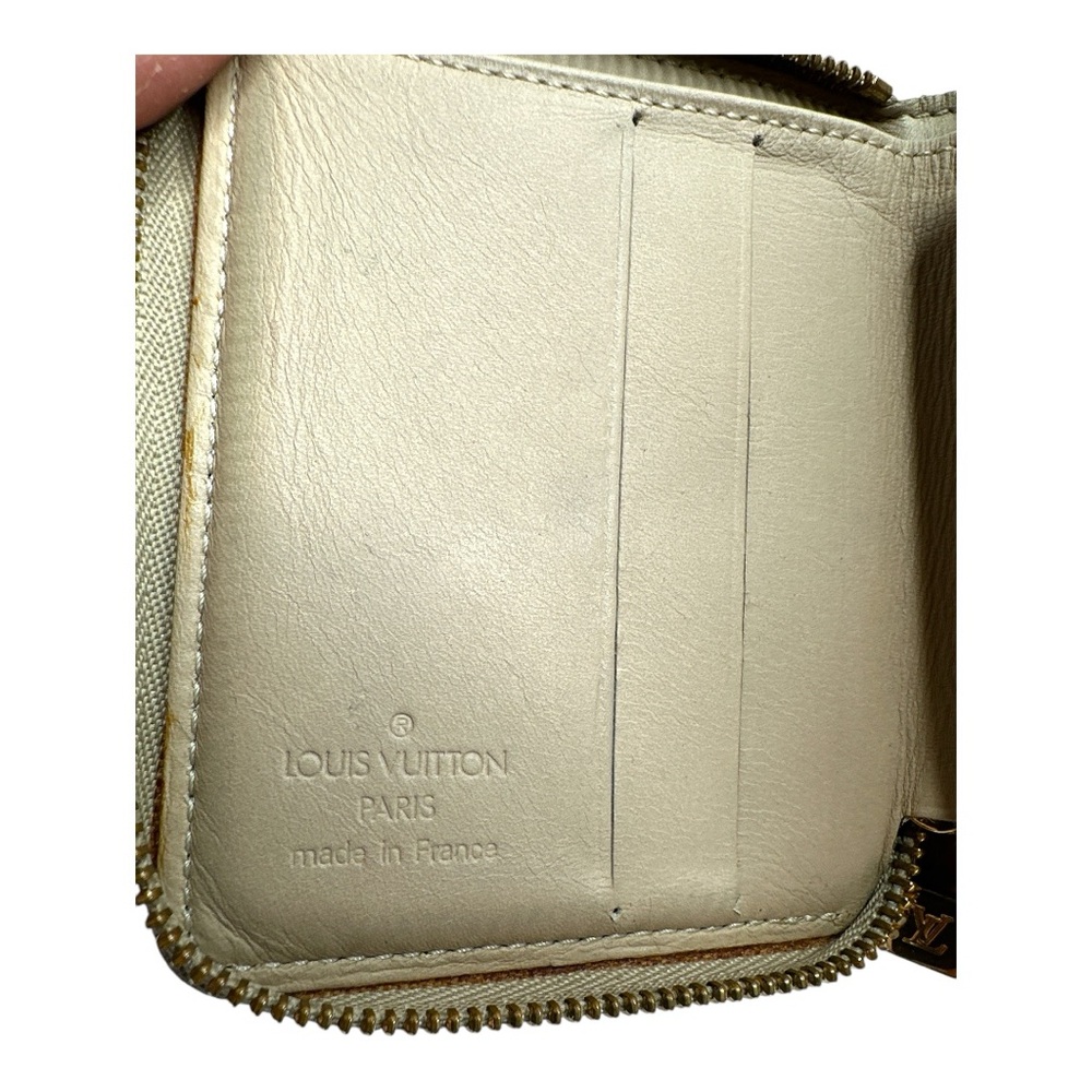 Louis Vuitton Yellow Vernis Patent Leather Bi-fold Zip Around Wallet BJ1909 - Picture 8 of 13